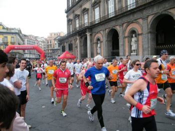 Ciro impegnato nella mezza-maratona di Napoli 