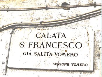 L'antica targa della Calata