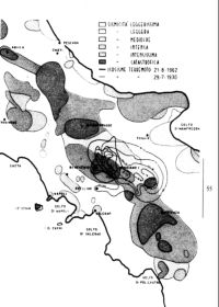 Le "isosisme" dei terremoti del 1930 e del 1962 