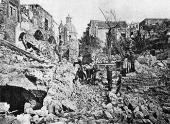 Terremoto in Campania: un'immagine del terremoto di Casamicciola