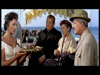 Una grande Sofia nei panni de La smargiassa, Mario Carotenuto, Tina Pica e Vittorio de Sica